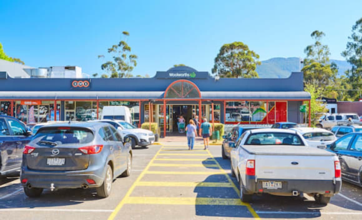 Ari and Sam Herszberg behind Yarra Junction shopping cent...
